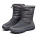 Women Warm Lined Pull On Plus Velvet Snow Casual Boots