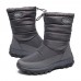 Women Warm Lined Pull On Plus Velvet Snow Casual Boots