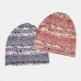 Women Polyester Cotton Overlay Ethnic Pattern Print Elastic Dual  use Bib Scarf Beanie Hat