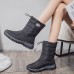 Women Warm Lined Pull On Plus Velvet Snow Casual Boots